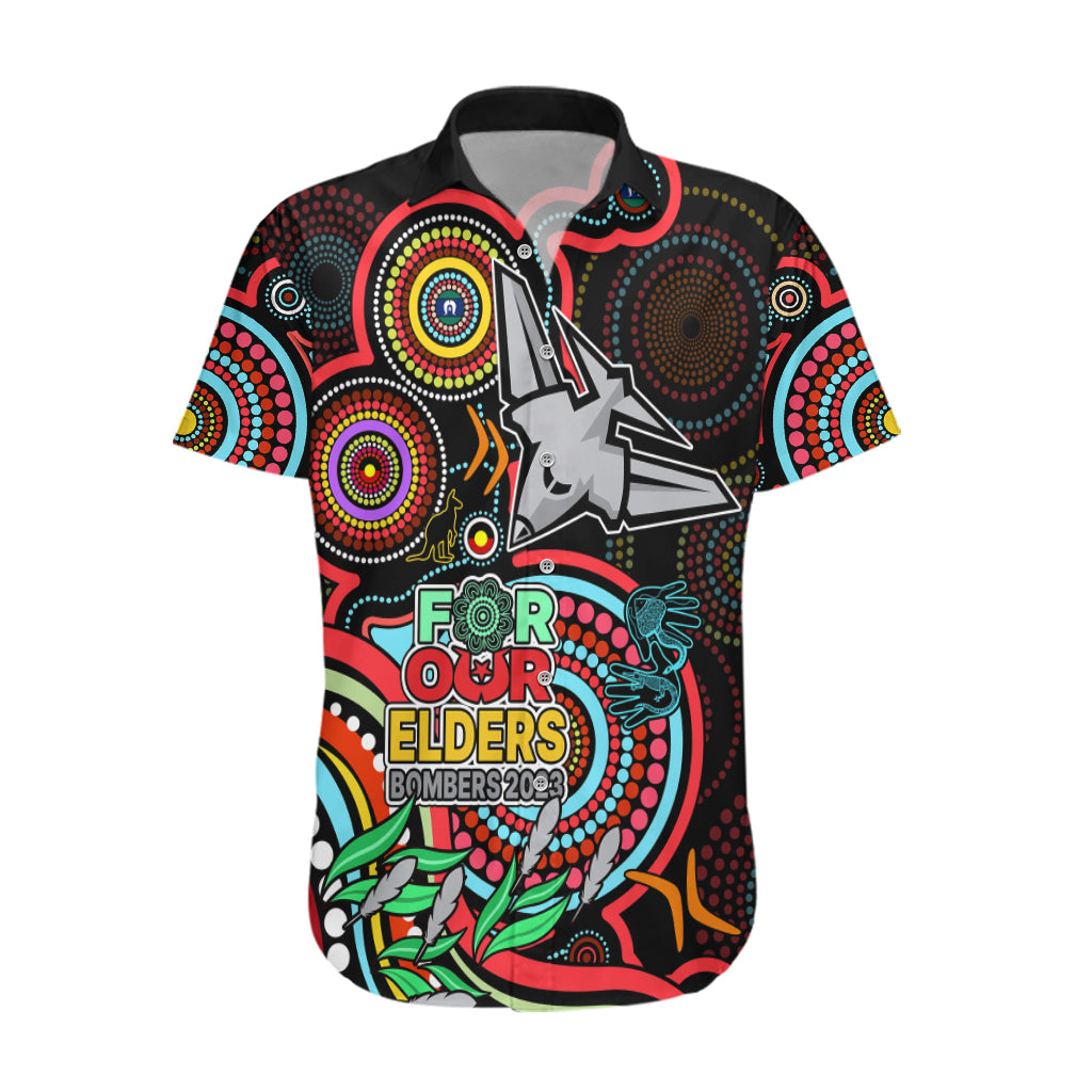 Bombers Football Aboriginal Art Hawaiian Shirt NAIDOC Indigenous Tribal - Vibe Hoodie Shop