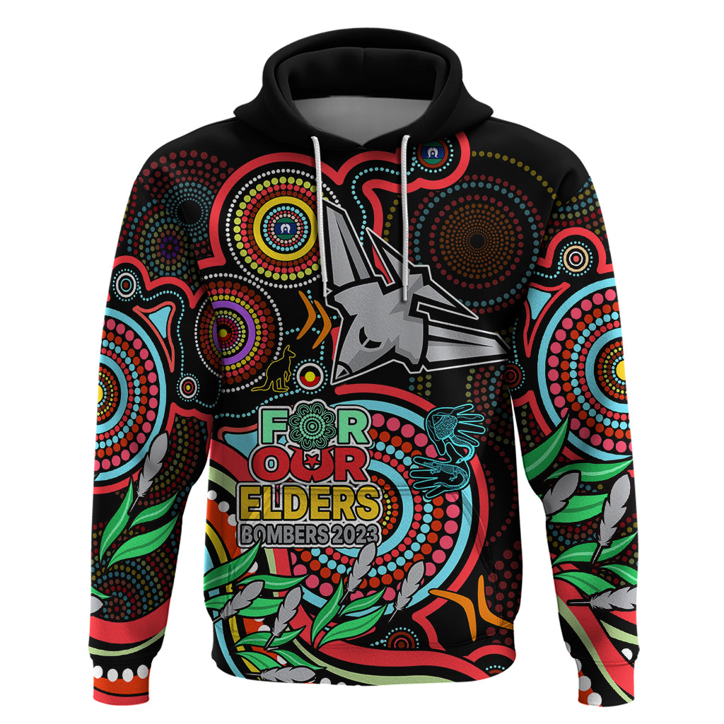 Bombers Football Aboriginal Art Hoodie NAIDOC Indigenous Tribal LT9 - Vibe Hoodie Shop