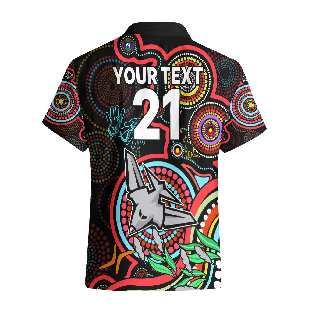 Custom Bombers Football Aboriginal Art Hawaiian Shirt NAIDOC Indigenous Tribal - Vibe Hoodie Shop