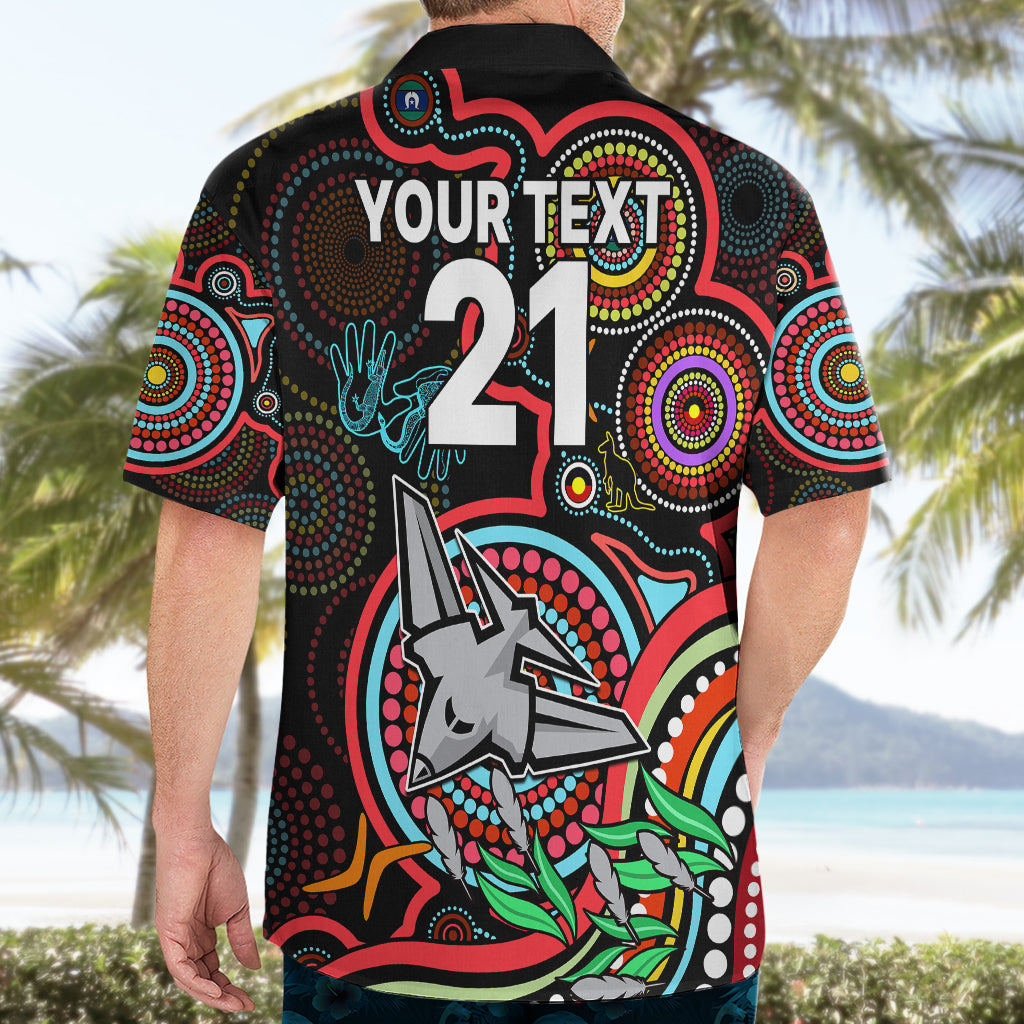 Custom Bombers Football Aboriginal Art Hawaiian Shirt NAIDOC Indigenous Tribal - Vibe Hoodie Shop
