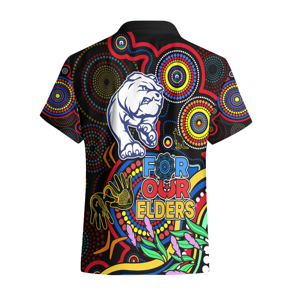 Bulldogs Football Aboriginal Art Hawaiian Shirt NAIDOC Indigenous Tribal - Vibe Hoodie Shop