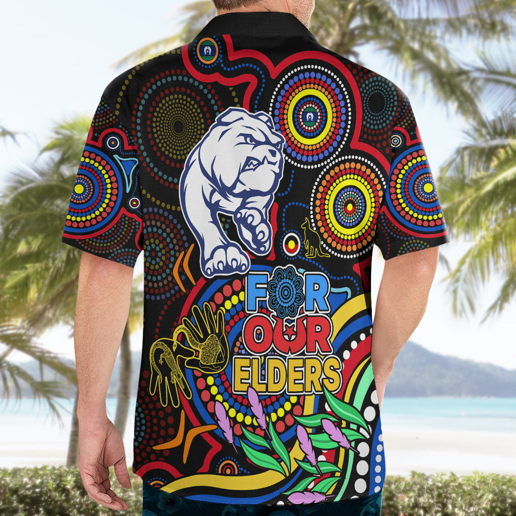 Bulldogs Football Aboriginal Art Hawaiian Shirt NAIDOC Indigenous Tribal - Vibe Hoodie Shop