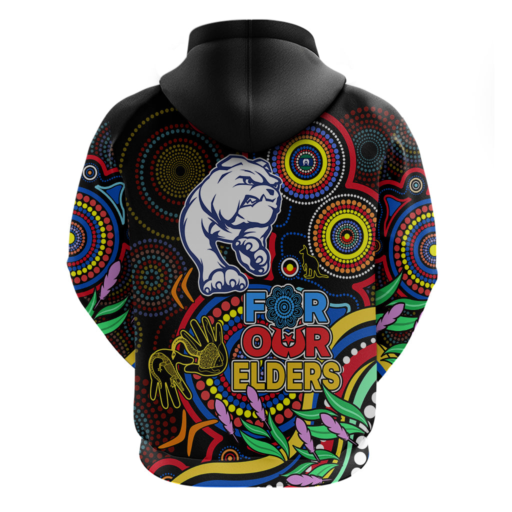 Bulldogs Football Aboriginal Art Hoodie NAIDOC Indigenous Tribal LT9 - Vibe Hoodie Shop