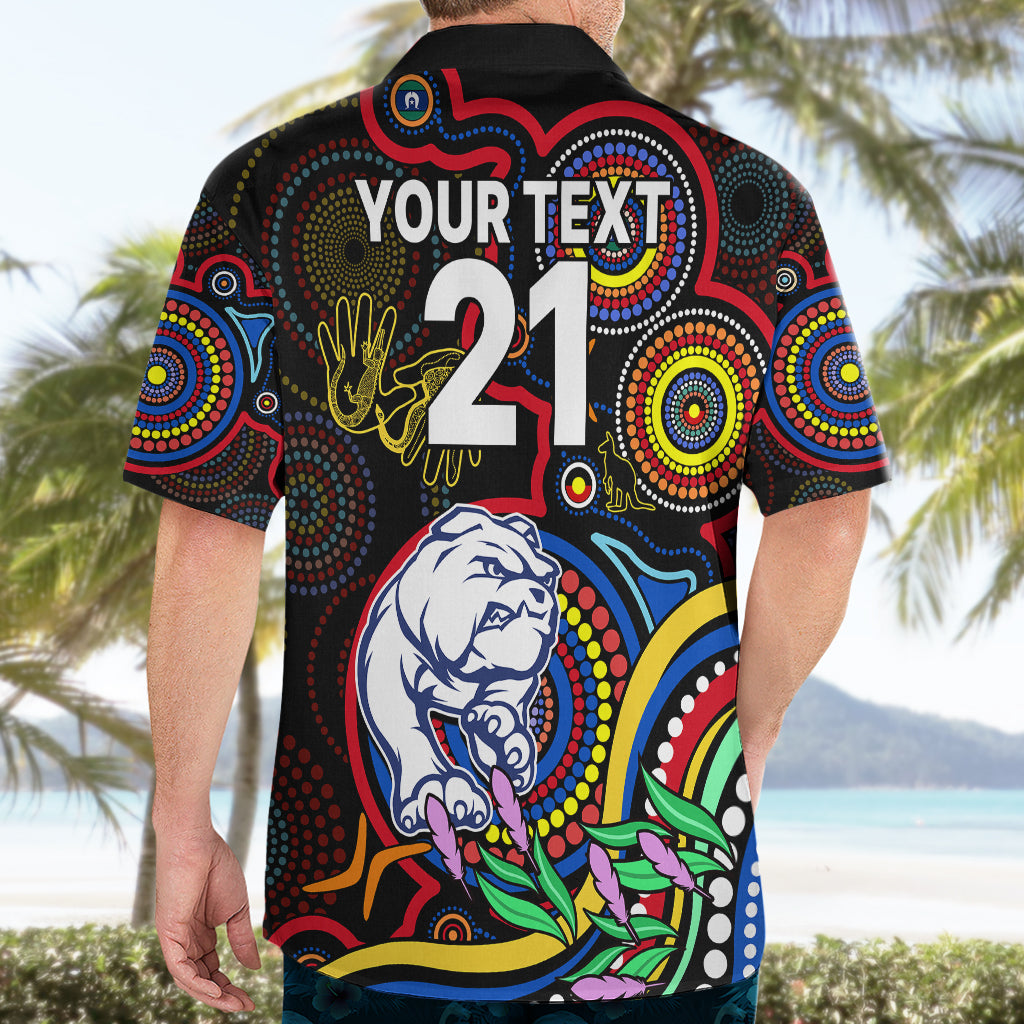 Custom Bulldogs Football Aboriginal Art Hawaiian Shirt NAIDOC Indigenous Tribal - Vibe Hoodie Shop