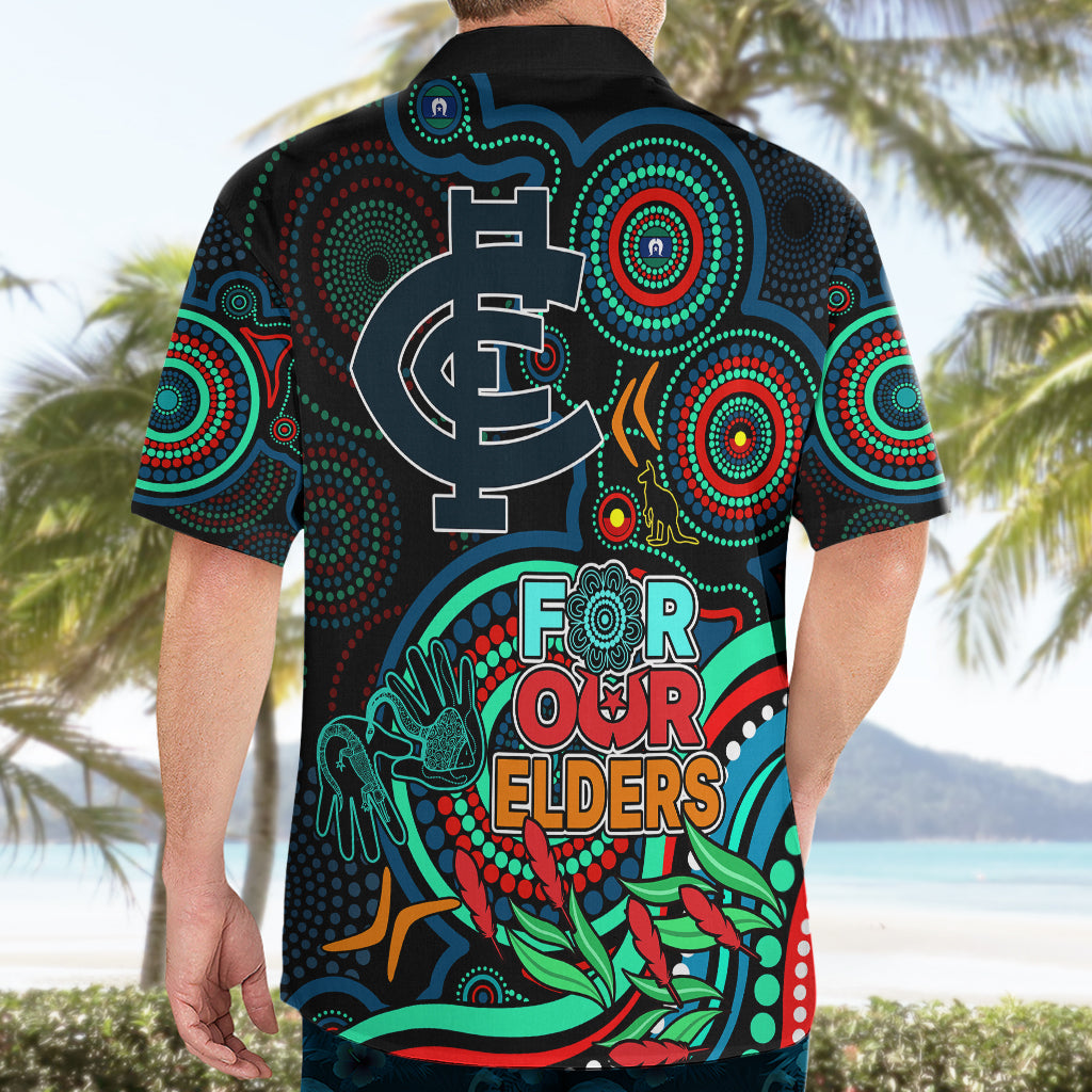 Carlton Blues Football Aboriginal Art Hawaiian Shirt NAIDOC Indigenous Tribal - Vibe Hoodie Shop