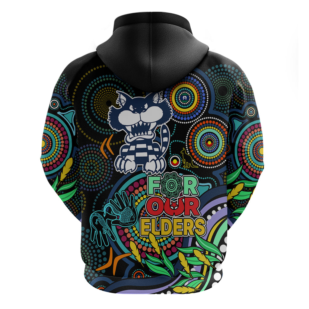 Cats Football Aboriginal Art Hoodie NAIDOC Indigenous Tribal LT9 - Vibe Hoodie Shop