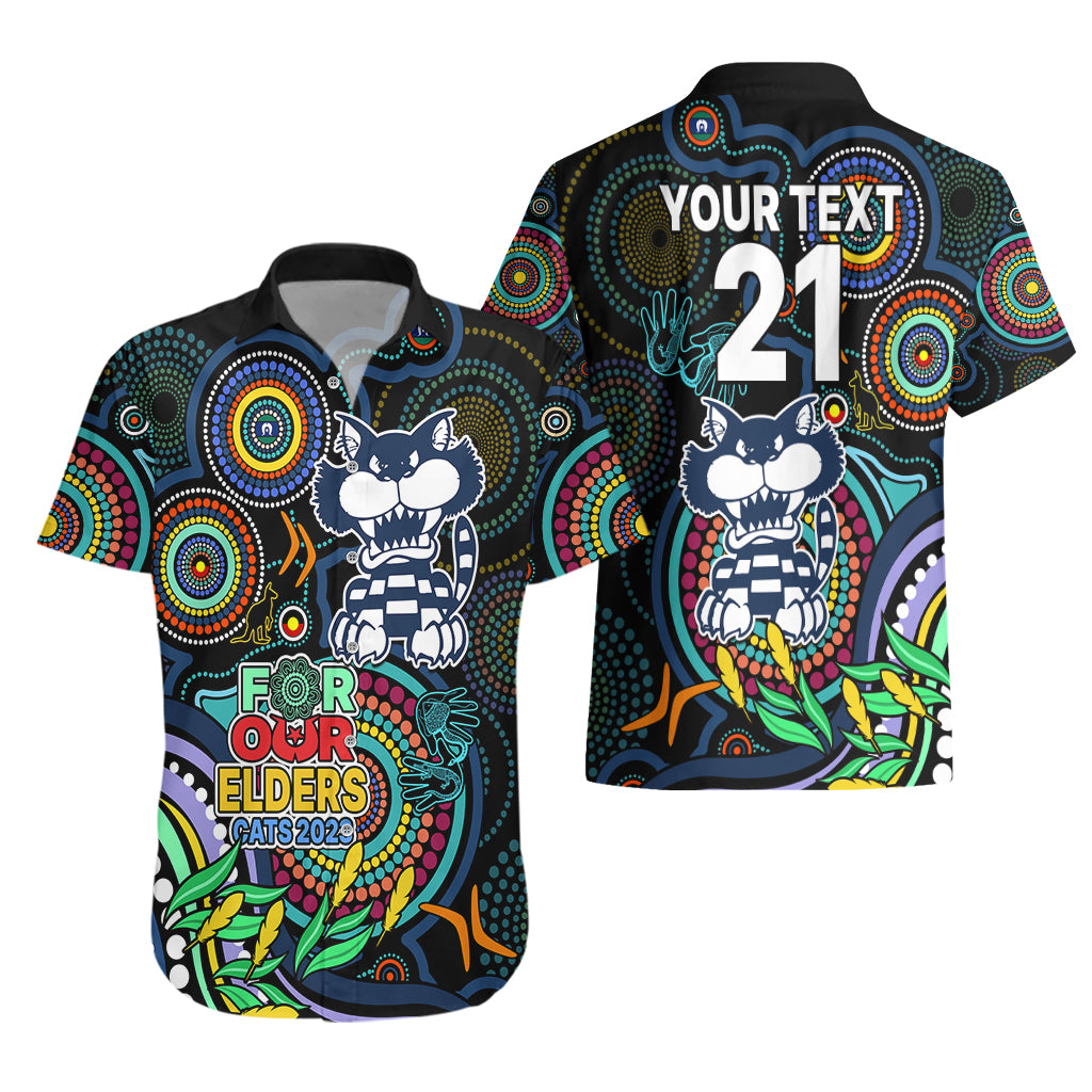 Custom Cats Football Aboriginal Art Hawaiian Shirt NAIDOC Indigenous Tribal - Vibe Hoodie Shop