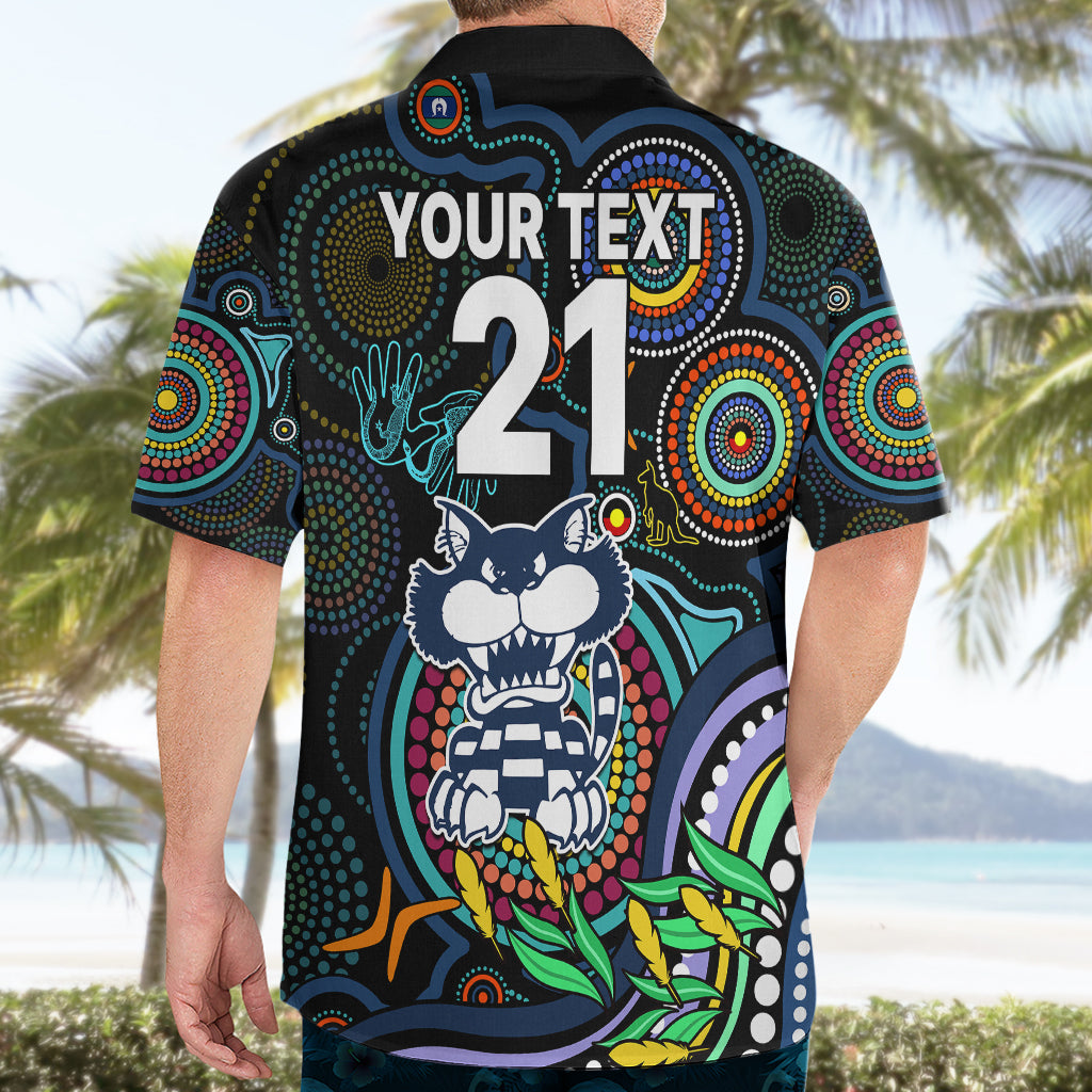 Custom Cats Football Aboriginal Art Hawaiian Shirt NAIDOC Indigenous Tribal - Vibe Hoodie Shop