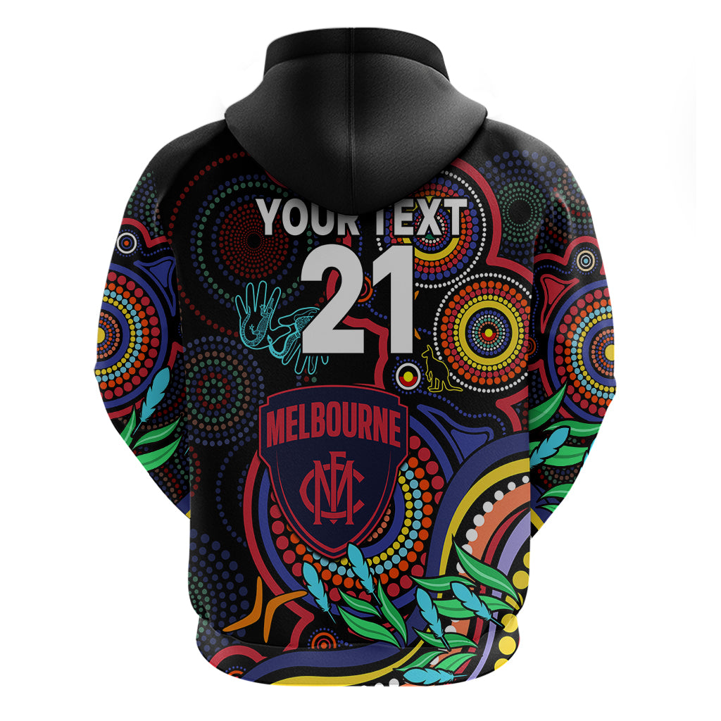 Custom Demons Football Aboriginal Art Hoodie NAIDOC Indigenous Tribal LT9 - Vibe Hoodie Shop