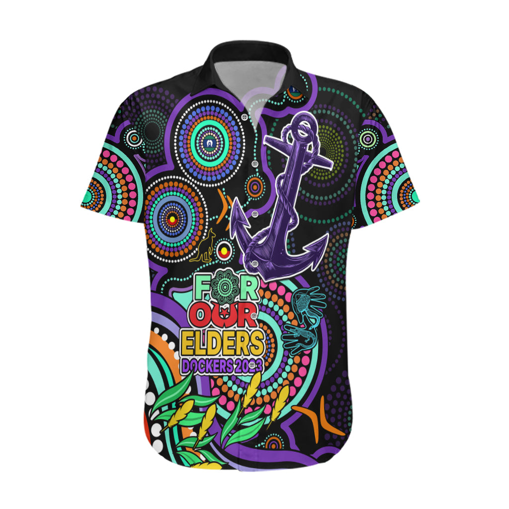 Dockers Football Aboriginal Art Hawaiian Shirt NAIDOC Indigenous Tribal - Vibe Hoodie Shop
