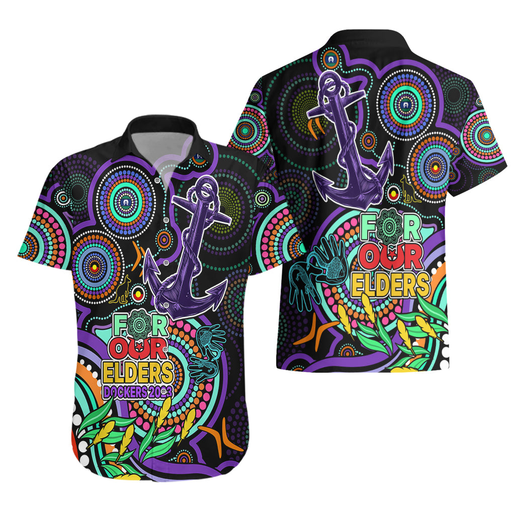 Dockers Football Aboriginal Art Hawaiian Shirt NAIDOC Indigenous Tribal - Vibe Hoodie Shop