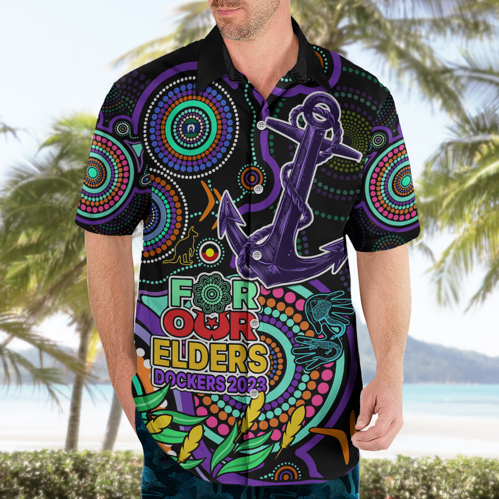 Dockers Football Aboriginal Art Hawaiian Shirt NAIDOC Indigenous Tribal - Vibe Hoodie Shop
