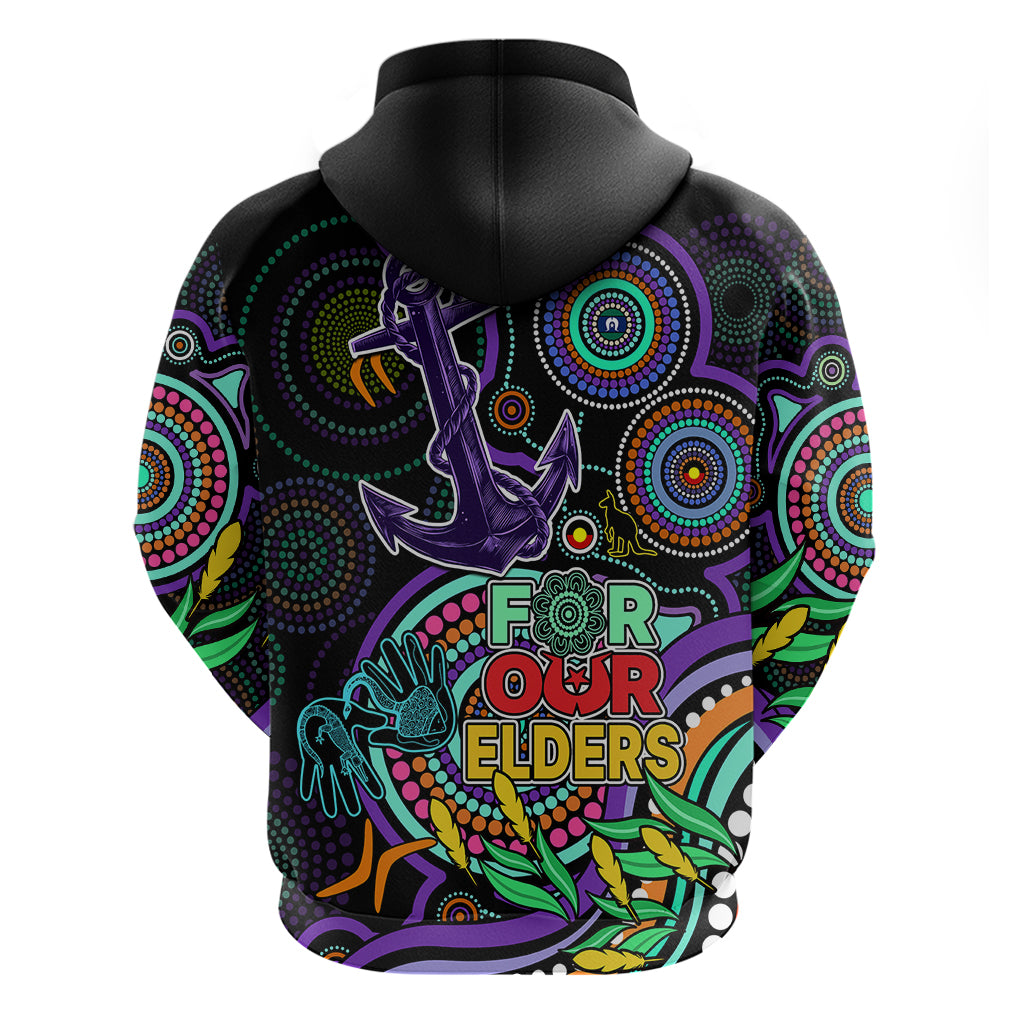 Dockers Football Aboriginal Art Hoodie NAIDOC Indigenous Tribal LT9 - Vibe Hoodie Shop