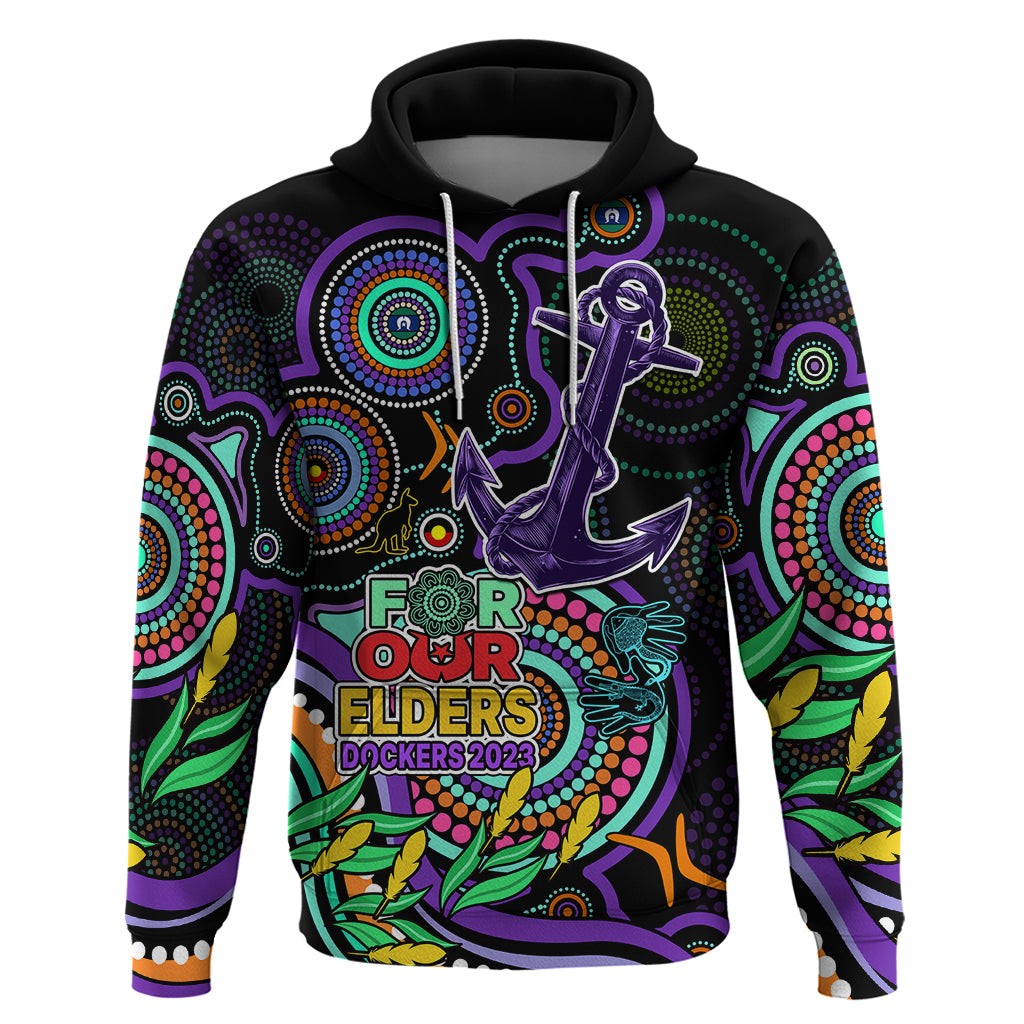 Custom Dockers Football Aboriginal Art Hoodie NAIDOC Indigenous Tribal LT9 - Vibe Hoodie Shop