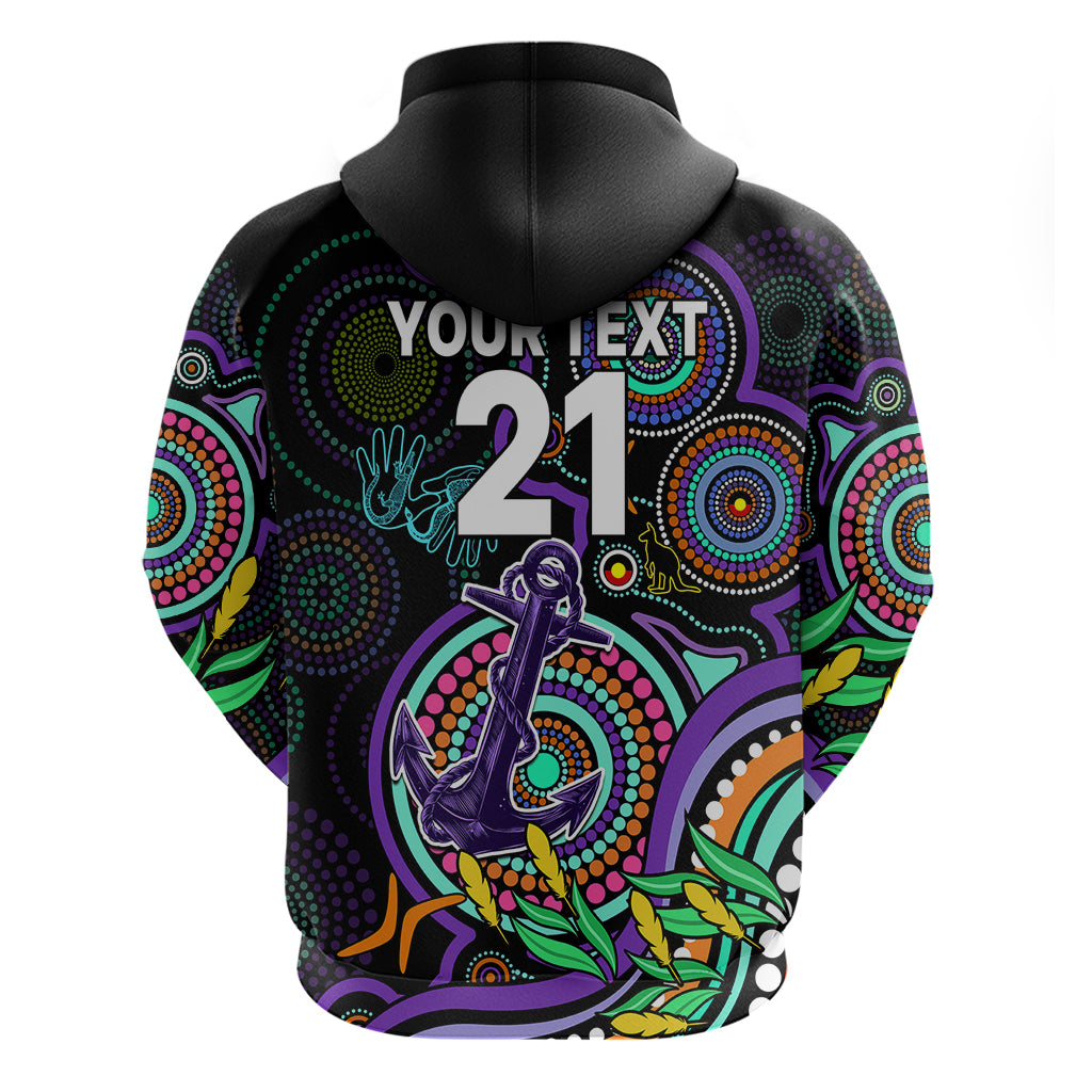 Custom Dockers Football Aboriginal Art Hoodie NAIDOC Indigenous Tribal LT9 - Vibe Hoodie Shop
