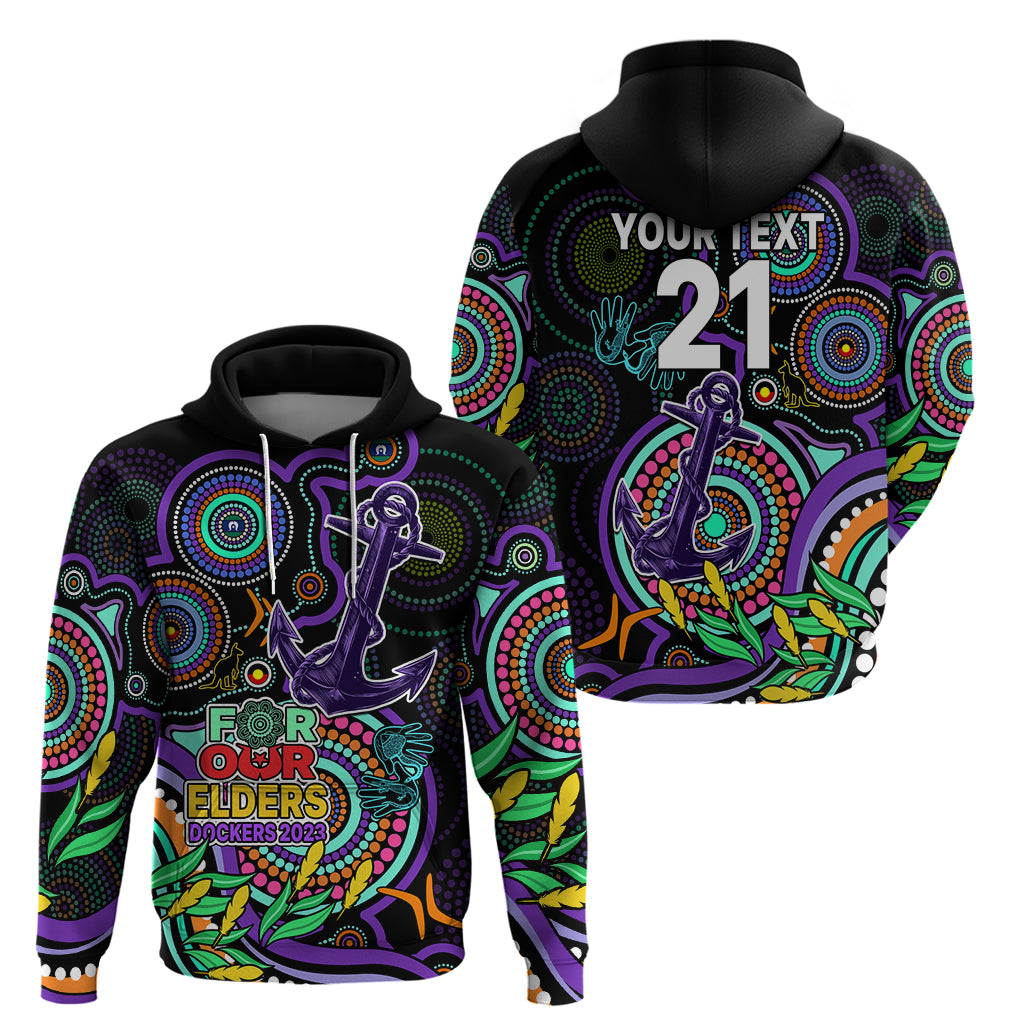 Custom Dockers Football Aboriginal Art Hoodie NAIDOC Indigenous Tribal LT9 - Vibe Hoodie Shop