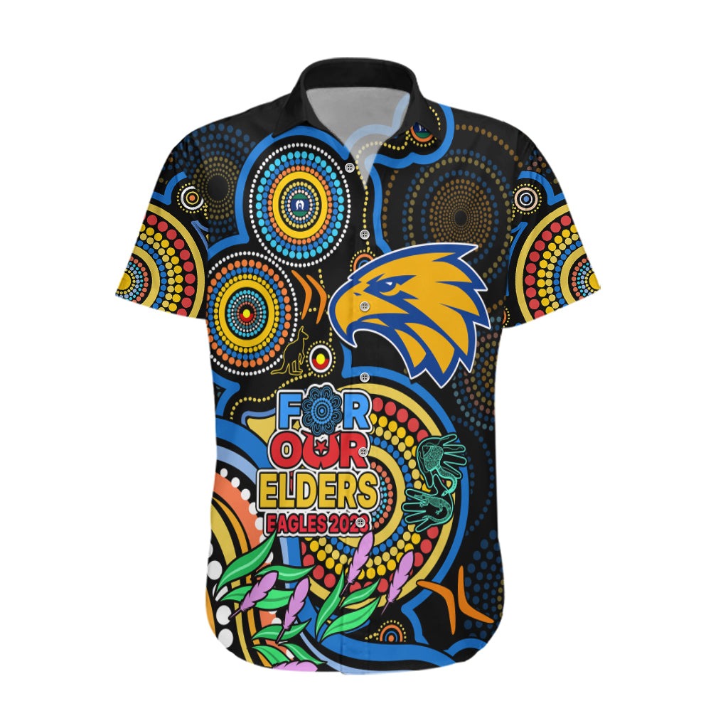 Custom Eagles Football Aboriginal Art Hawaiian Shirt NAIDOC Indigenous Tribal - Vibe Hoodie Shop