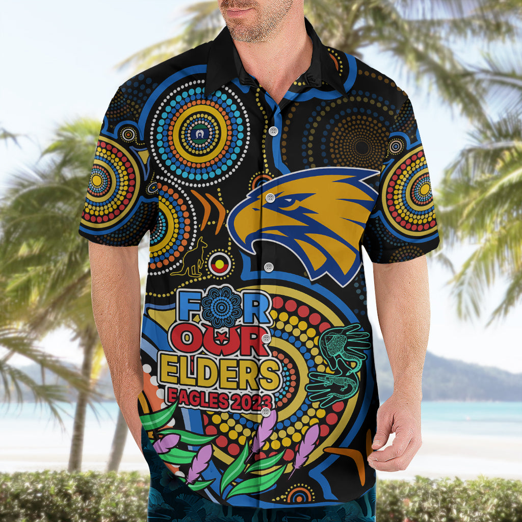 Custom Eagles Football Aboriginal Art Hawaiian Shirt NAIDOC Indigenous Tribal - Vibe Hoodie Shop