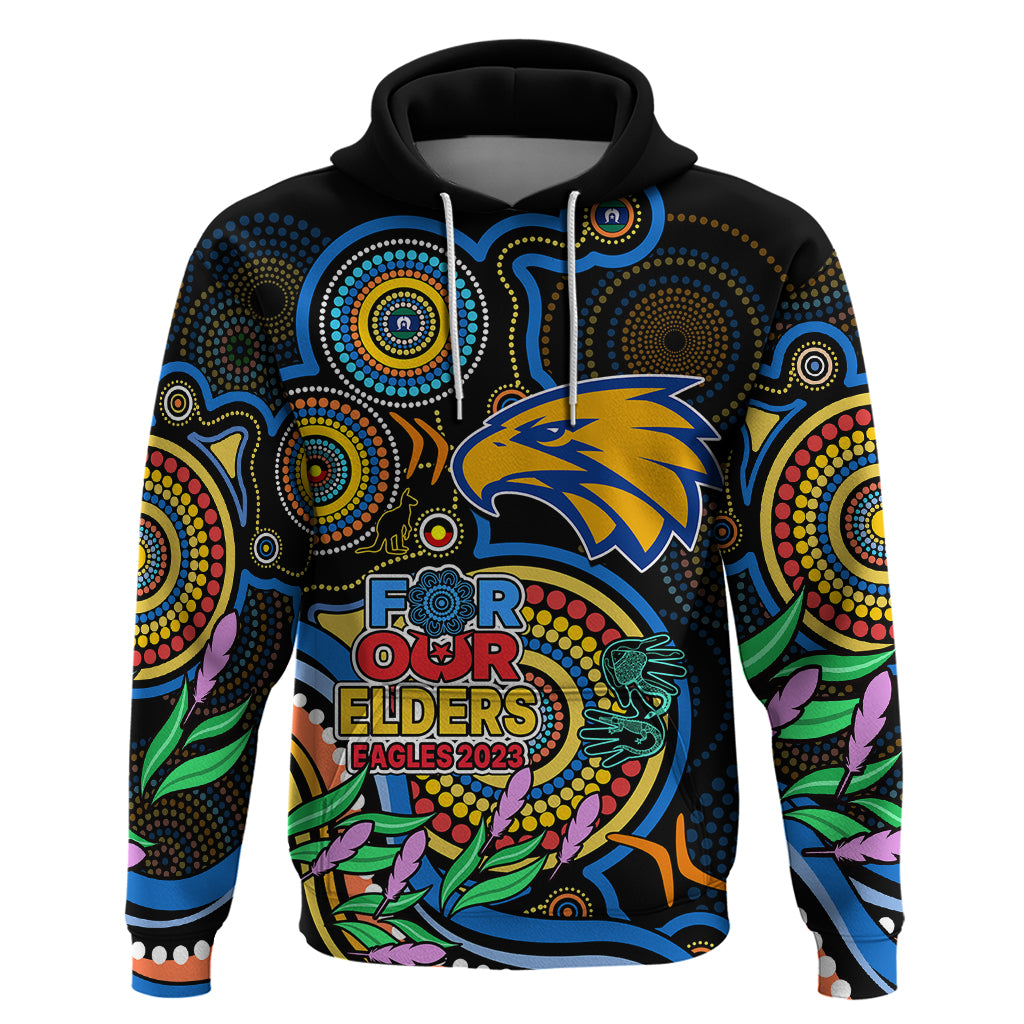Custom Eagles Football Aboriginal Art Hoodie NAIDOC Indigenous Tribal LT9 - Vibe Hoodie Shop