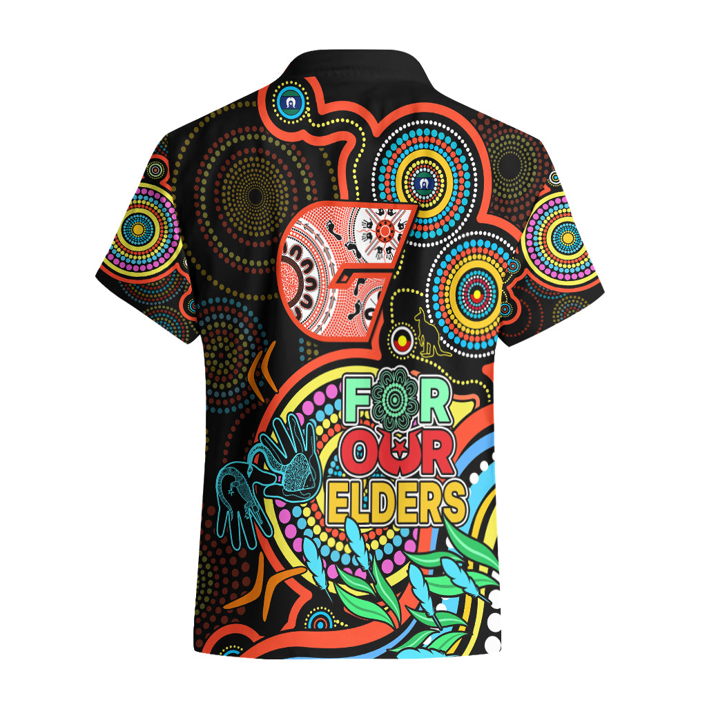 Giants Football Aboriginal Art Hawaiian Shirt NAIDOC Indigenous Tribal - Vibe Hoodie Shop