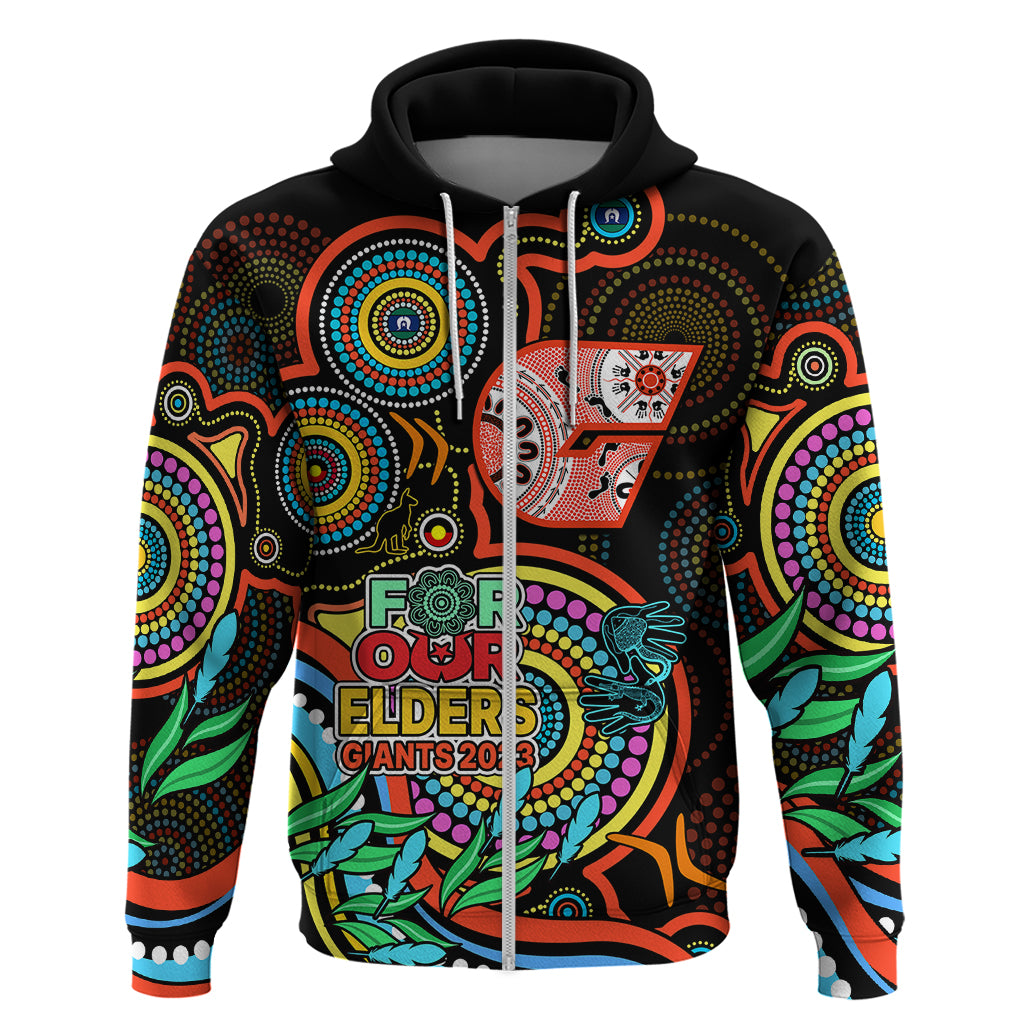 Giants Football Aboriginal Art Hoodie NAIDOC Indigenous Tribal LT9 - Vibe Hoodie Shop