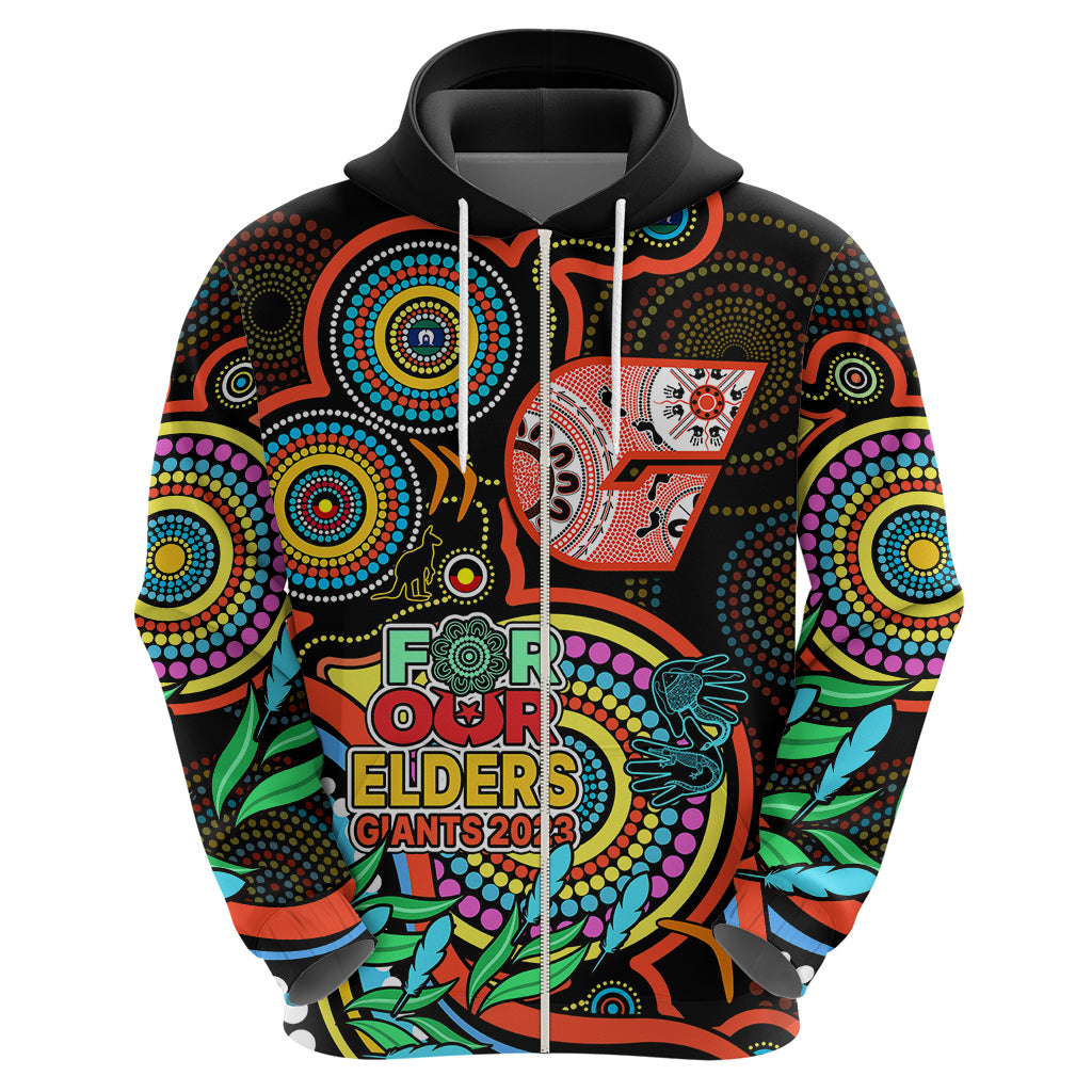 Giants Football Aboriginal Art Hoodie NAIDOC Indigenous Tribal LT9 - Vibe Hoodie Shop
