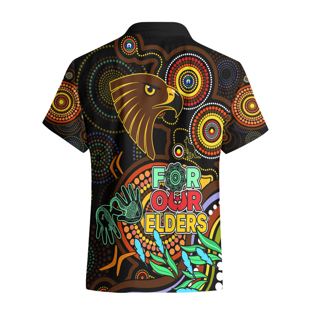 Hawks Football Aboriginal Art Hawaiian Shirt NAIDOC Indigenous Tribal - Vibe Hoodie Shop
