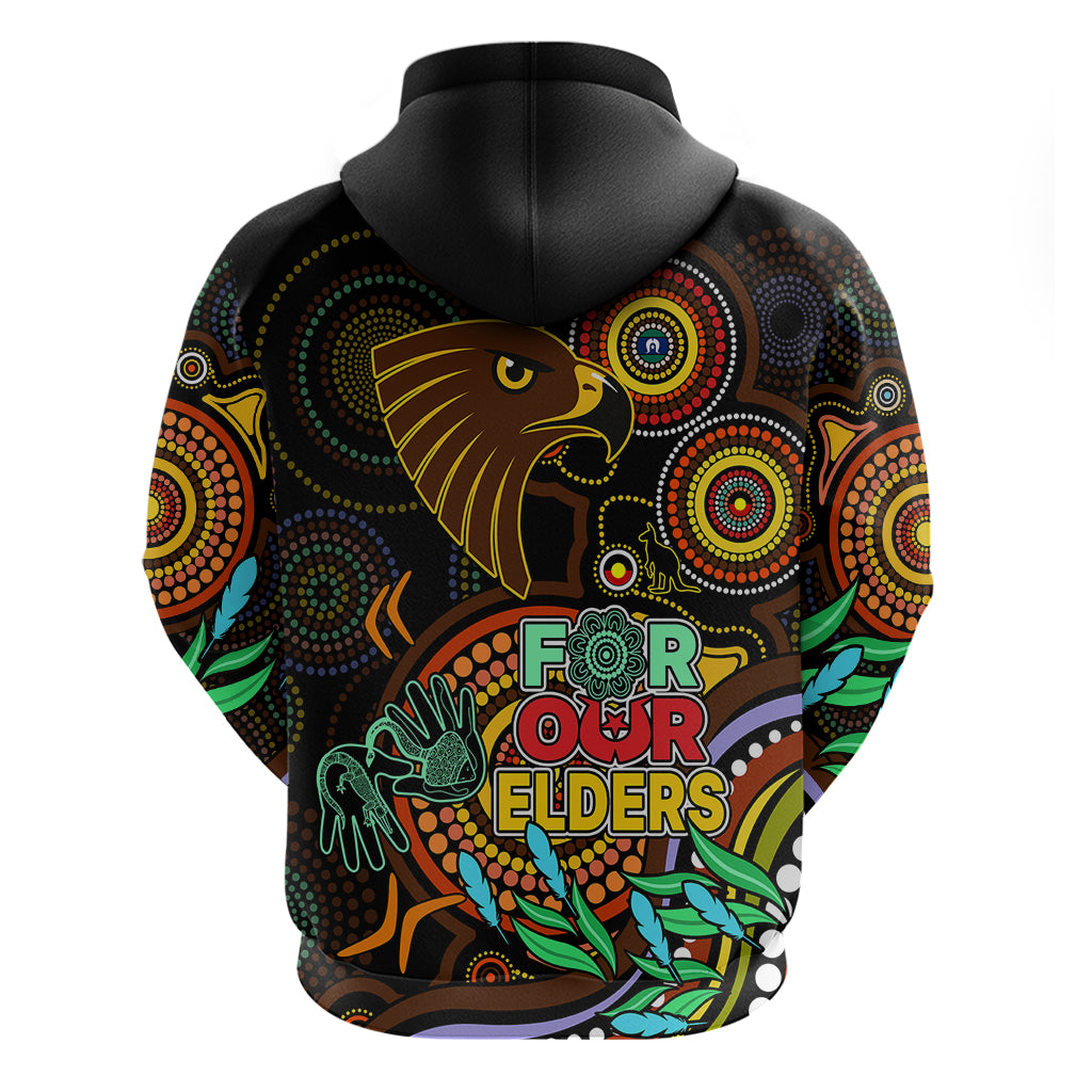 Hawks Football Aboriginal Art Hoodie NAIDOC Indigenous Tribal LT9 - Vibe Hoodie Shop