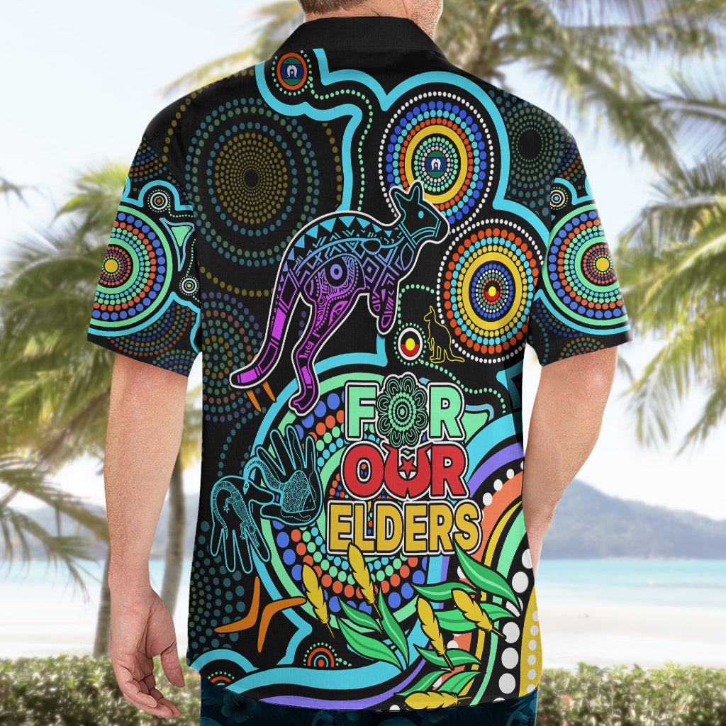 Kangaroos Football Aboriginal Art Hawaiian Shirt NAIDOC Indigenous Tribal - Vibe Hoodie Shop