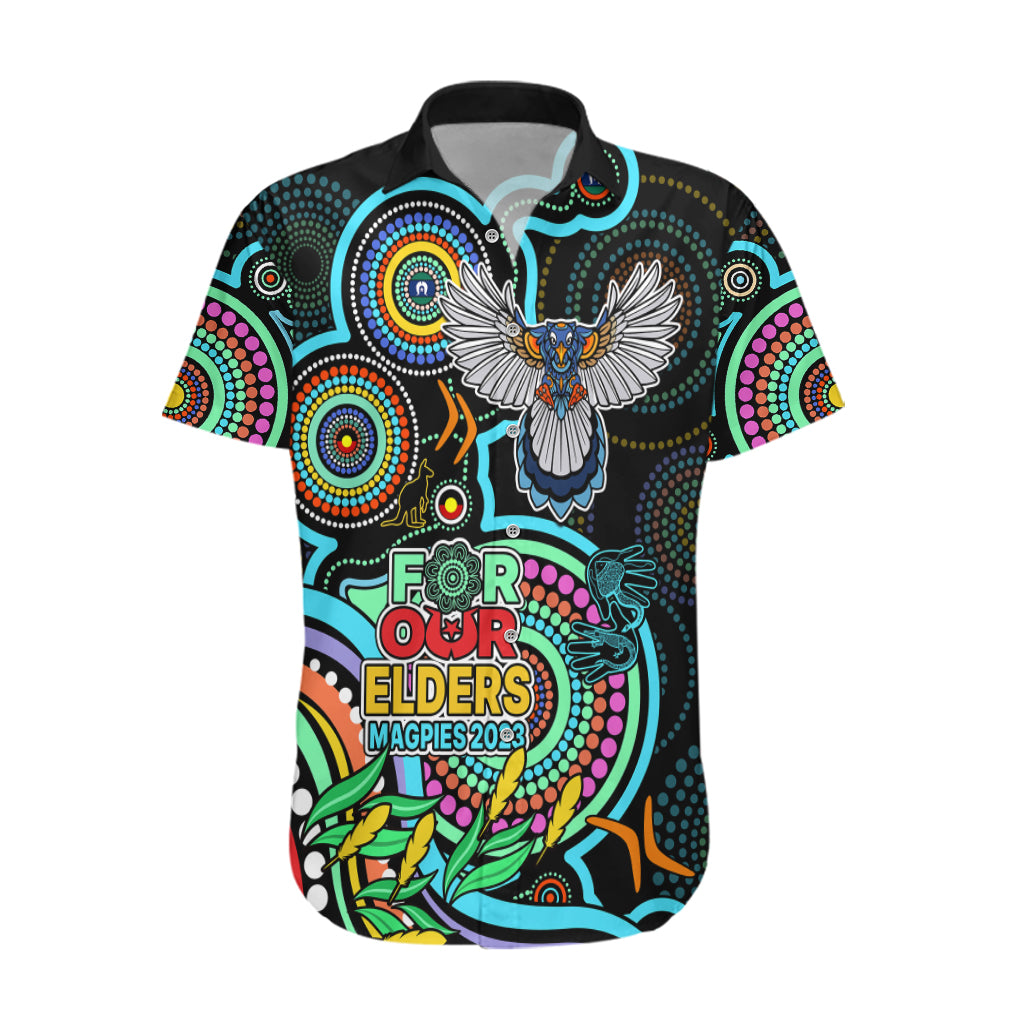 Magpies Football Aboriginal Art Hawaiian Shirt NAIDOC Indigenous Tribal - Vibe Hoodie Shop