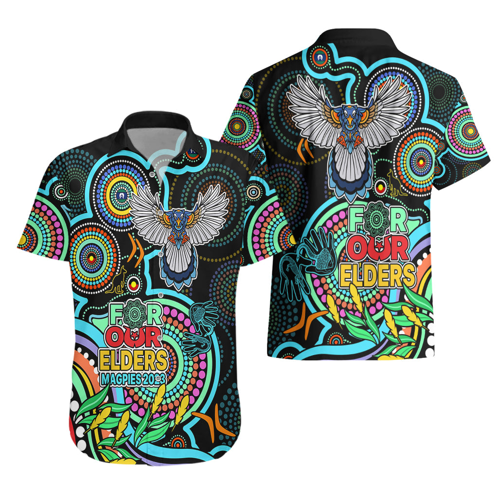 Magpies Football Aboriginal Art Hawaiian Shirt NAIDOC Indigenous Tribal - Vibe Hoodie Shop