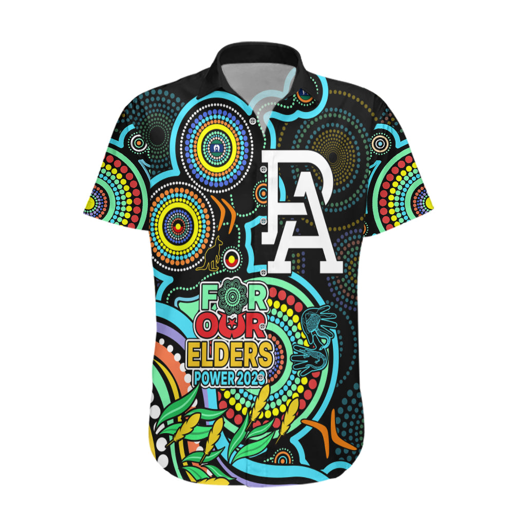 Port Adelaide Football Aboriginal Art Hawaiian Shirt NAIDOC Indigenous Tribal - Vibe Hoodie Shop