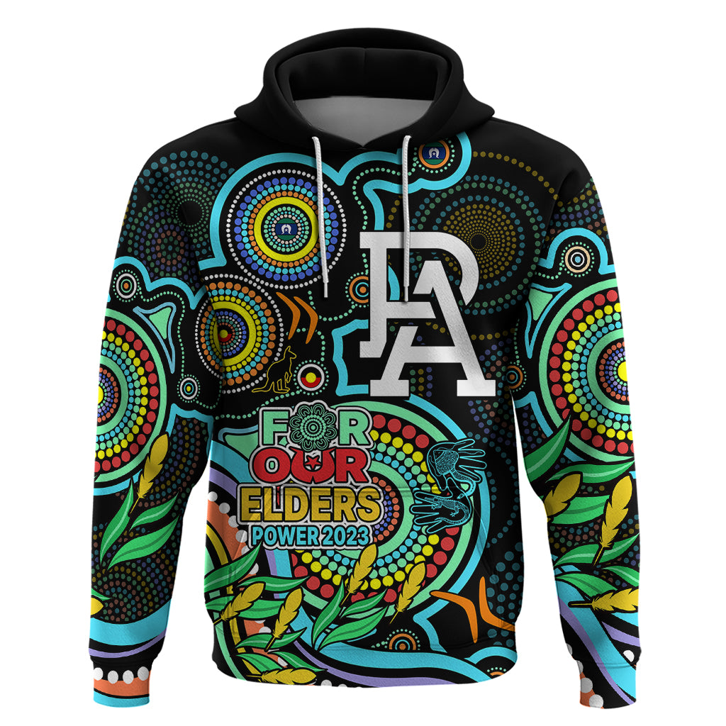 Port Adelaide Football Aboriginal Art Hoodie NAIDOC Indigenous Tribal LT9 - Vibe Hoodie Shop