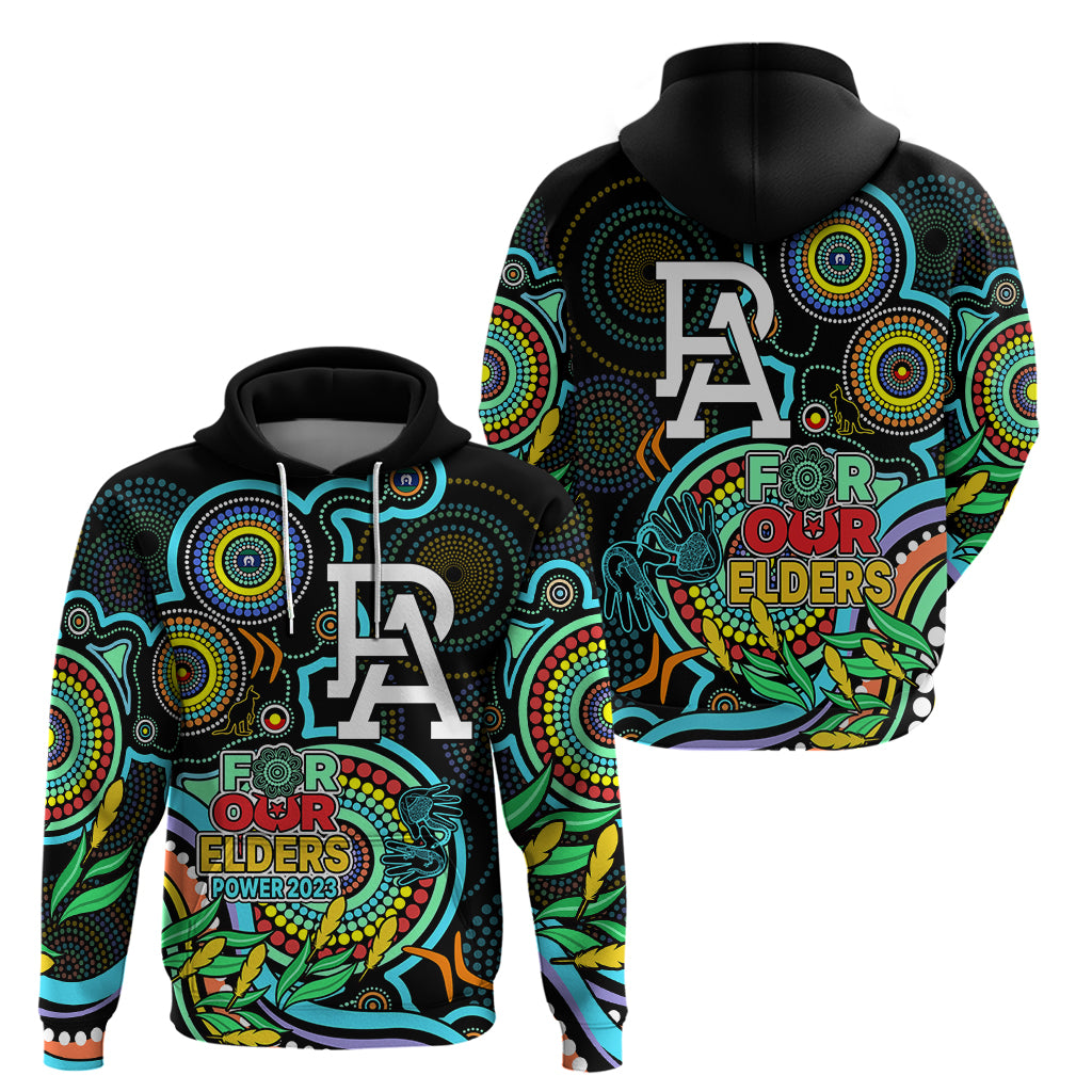Port Adelaide Football Aboriginal Art Hoodie NAIDOC Indigenous Tribal LT9 - Vibe Hoodie Shop