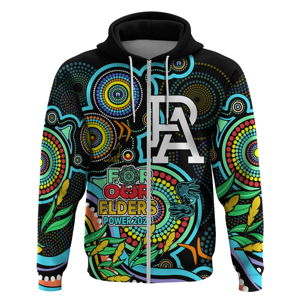 Port Adelaide Football Aboriginal Art Hoodie NAIDOC Indigenous Tribal LT9 - Vibe Hoodie Shop