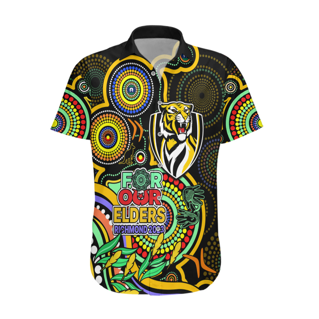 Richmond Football Aboriginal Art Hawaiian Shirt NAIDOC Indigenous Tribal - Vibe Hoodie Shop