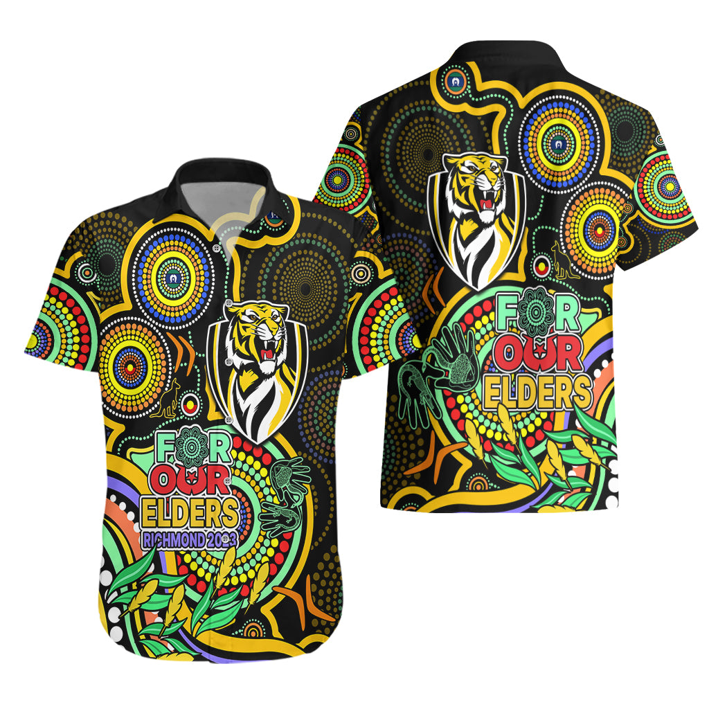 Richmond Football Aboriginal Art Hawaiian Shirt NAIDOC Indigenous Tribal - Vibe Hoodie Shop