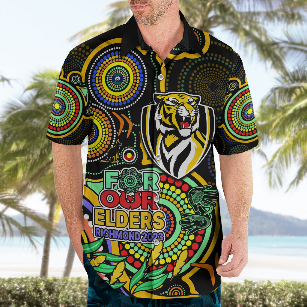 Richmond Football Aboriginal Art Hawaiian Shirt NAIDOC Indigenous Tribal - Vibe Hoodie Shop