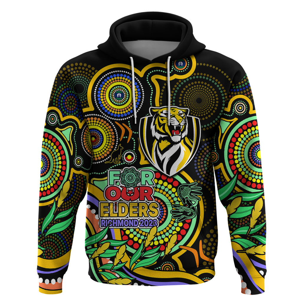 Richmond Football Aboriginal Art Hoodie NAIDOC Indigenous Tribal LT9 - Vibe Hoodie Shop