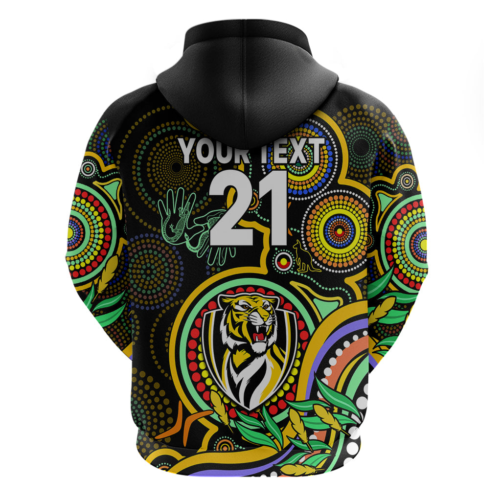 Custom Richmond Football Aboriginal Art Hoodie NAIDOC Indigenous Tribal LT9 - Vibe Hoodie Shop