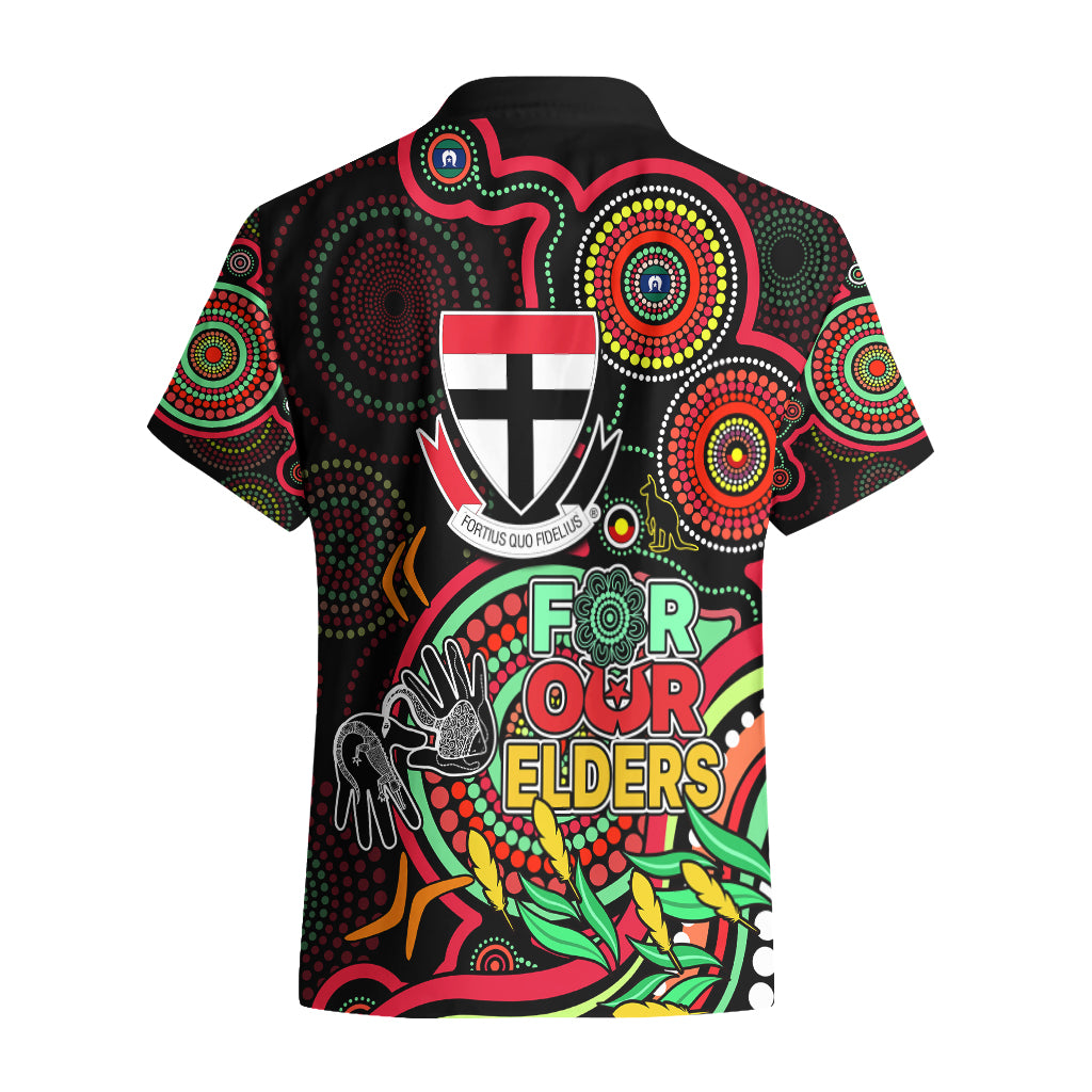 St Kilda Football Aboriginal Art Hawaiian Shirt NAIDOC Indigenous Tribal - Vibe Hoodie Shop
