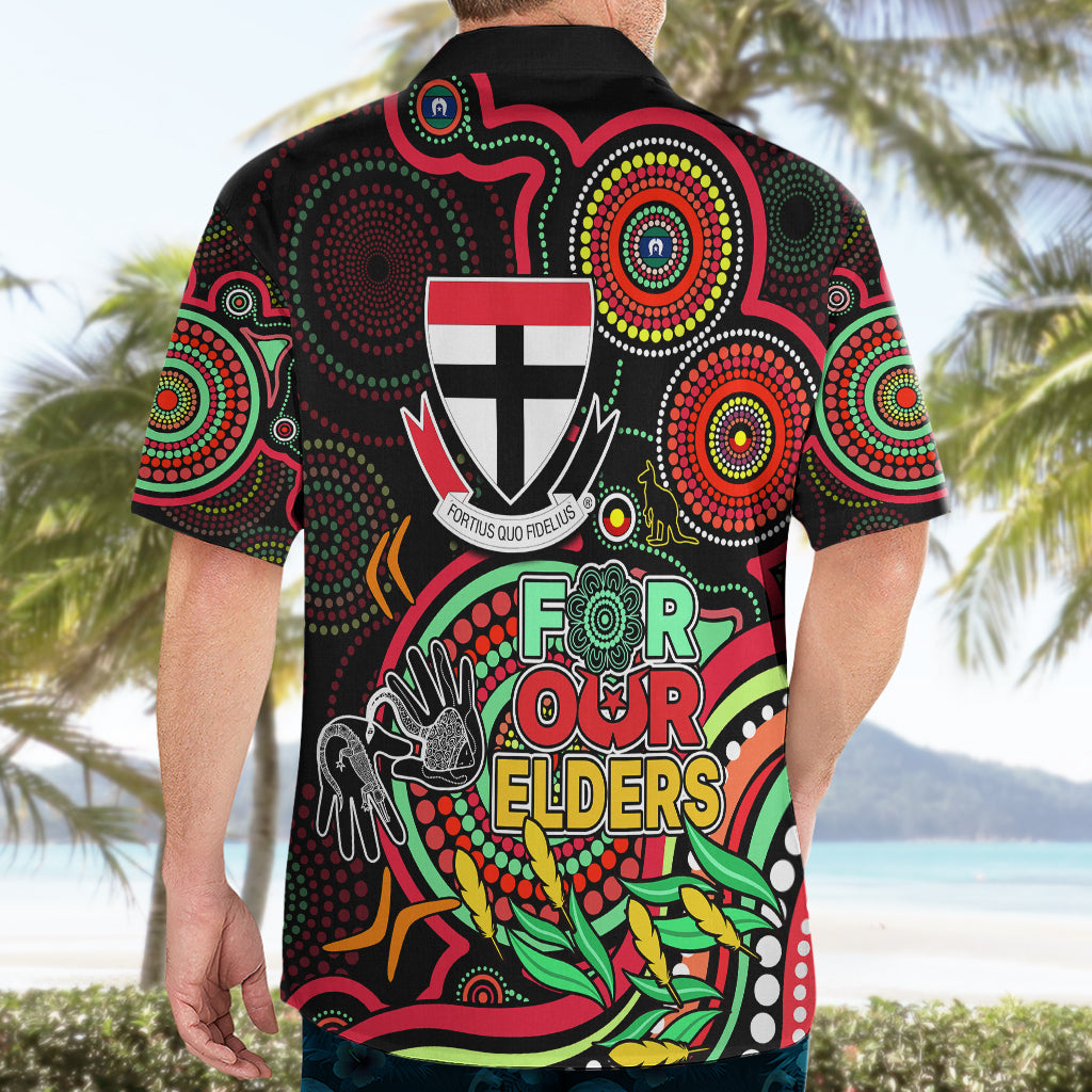 St Kilda Football Aboriginal Art Hawaiian Shirt NAIDOC Indigenous Tribal - Vibe Hoodie Shop