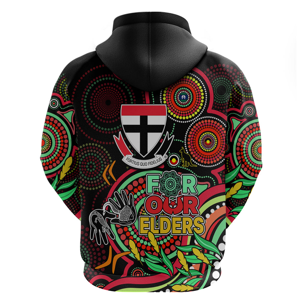 St Kilda Football Aboriginal Art Hoodie NAIDOC Indigenous Tribal LT9 - Vibe Hoodie Shop