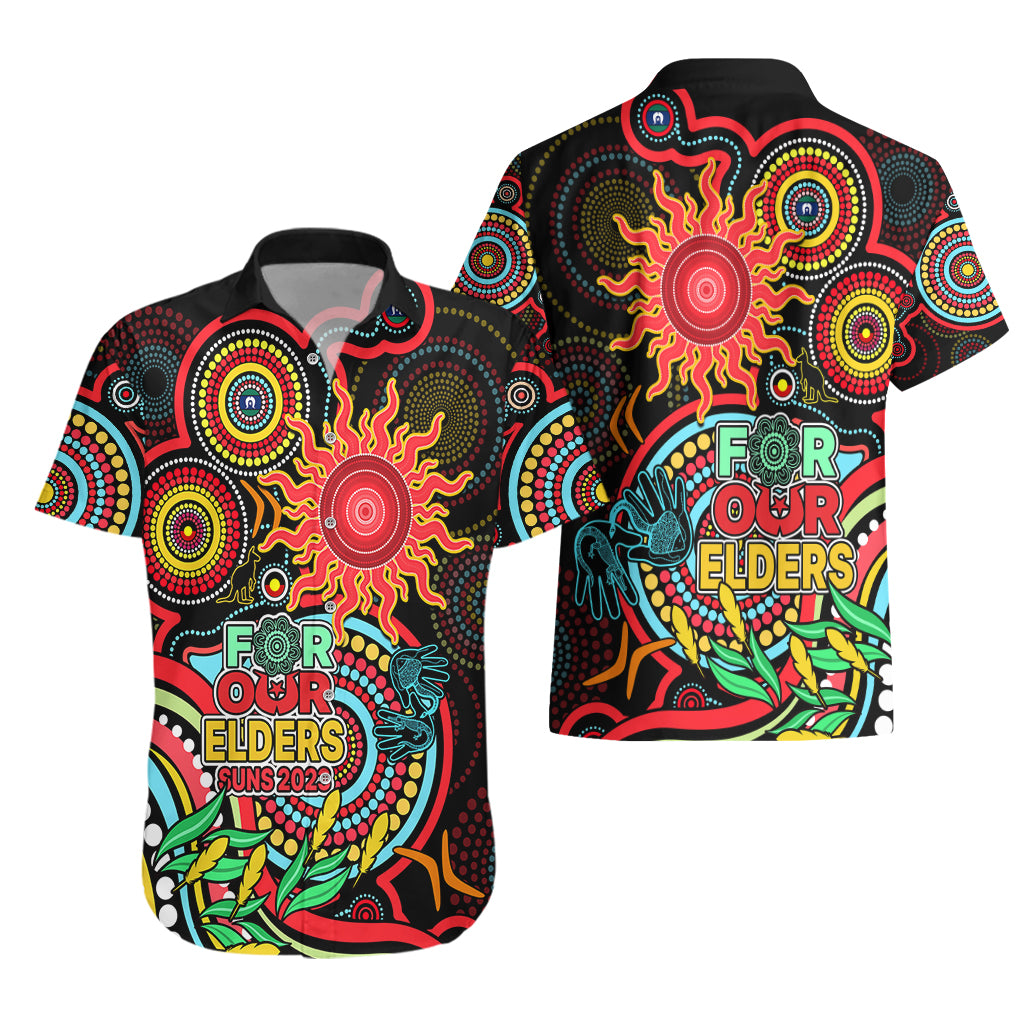 Suns Football Aboriginal Art Hawaiian Shirt NAIDOC Indigenous Tribal - Vibe Hoodie Shop