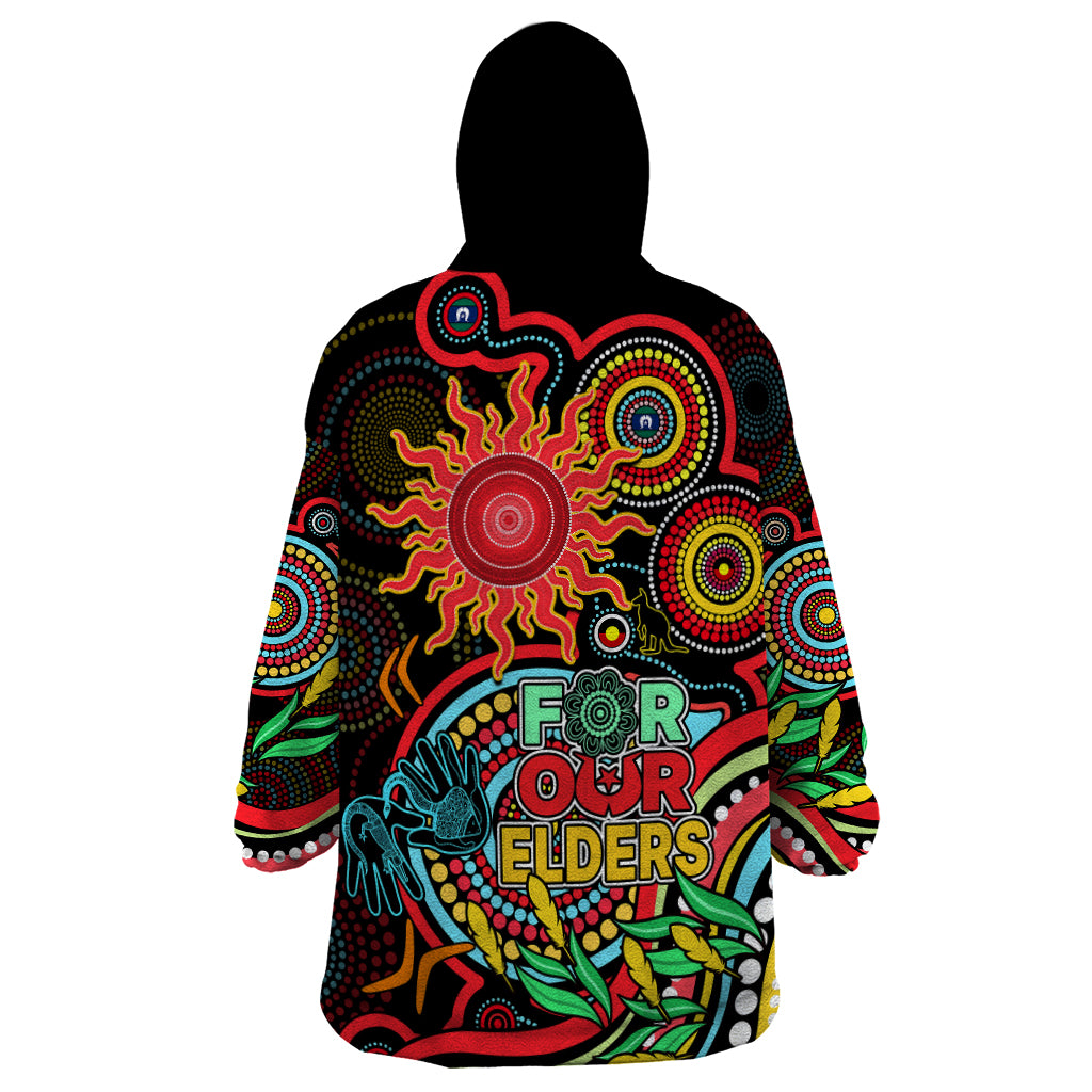 Suns Football Aboriginal Art Wearable Blanket Hoodie NAIDOC Indigenous Tribal - Vibe Hoodie Shop