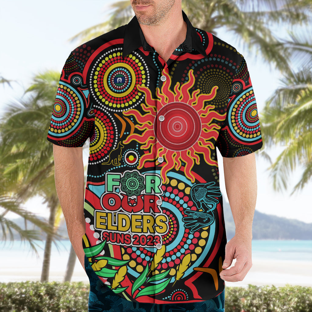 Custom Suns Football Aboriginal Art Hawaiian Shirt NAIDOC Indigenous Tribal - Vibe Hoodie Shop