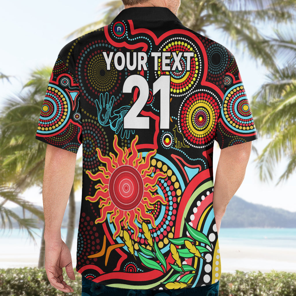 Custom Suns Football Aboriginal Art Hawaiian Shirt NAIDOC Indigenous Tribal - Vibe Hoodie Shop