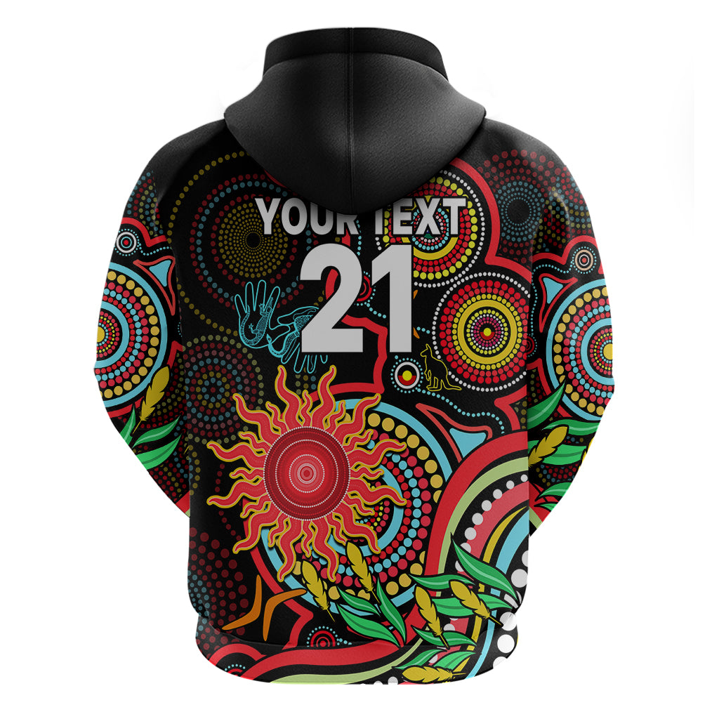 Custom Suns Football Aboriginal Art Hoodie NAIDOC Indigenous Tribal LT9 - Vibe Hoodie Shop