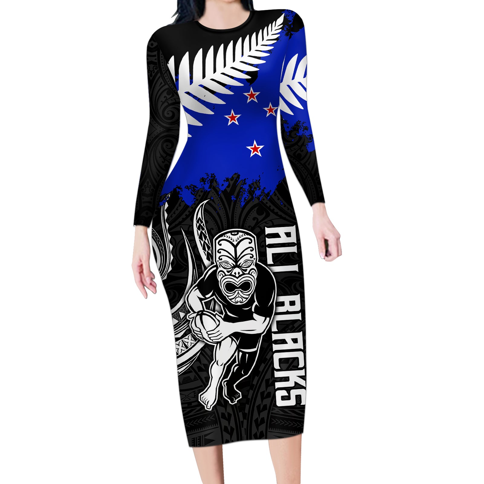 aotearoa-rugby-long-sleeve-bodycon-dress-all-black-maori-fern