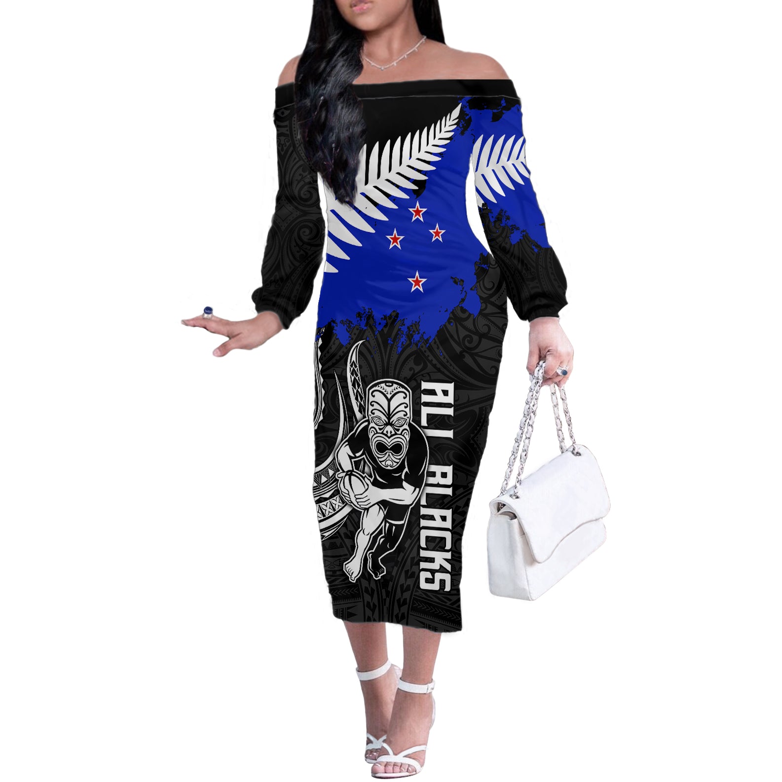 aotearoa-rugby-off-the-shoulder-long-sleeve-dress-all-black-maori-fern